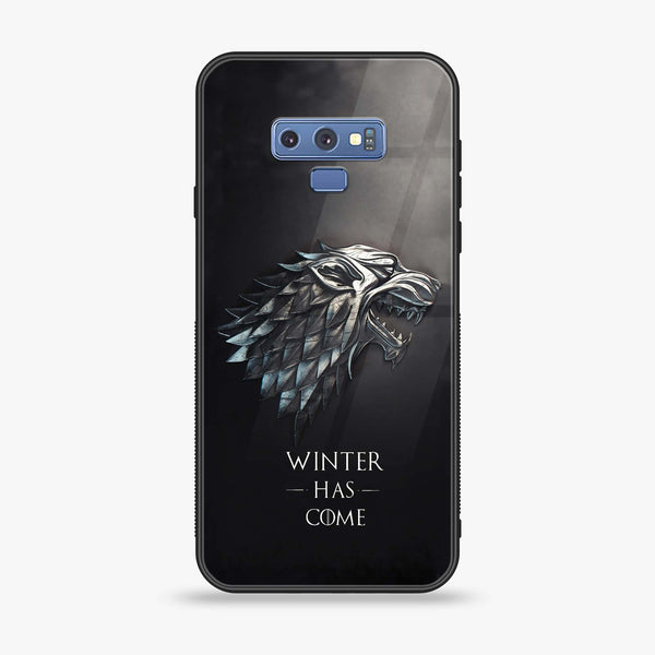 Samsung Galaxy Note 9 -  Winter Has Come GOT  - Premium Printed Glass soft Bumper Shock Proof Case