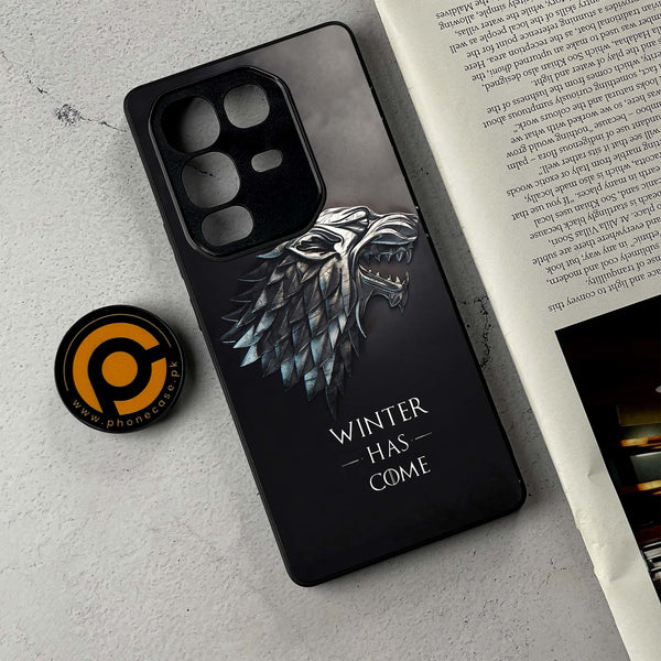 Infinix Note 50 Pro Plus - Winter Has Come GOT  - Premium Metal Printed Soft Bumper Shockproof Case