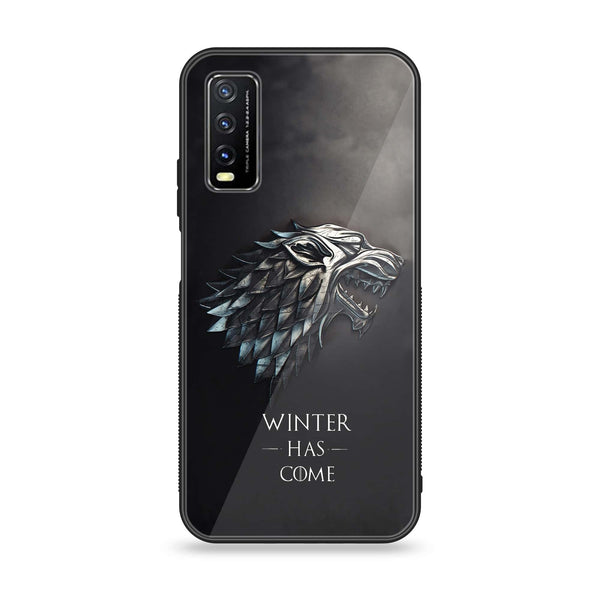 Vivo Y20s - Winter Has Come GOT - Premium Printed Glass soft Bumper shock Proof Case