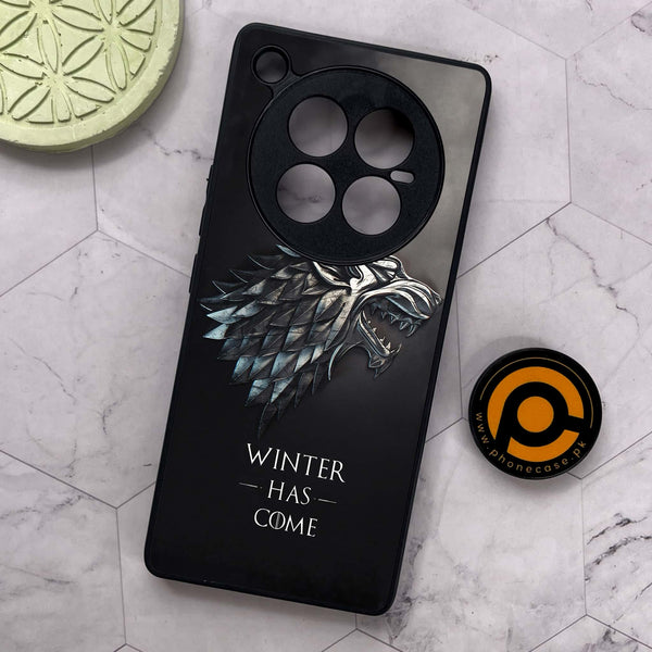 Infinix Zero 40 5G - Winter Has Come GOT - Premium Metal Printed soft Bumper shock Proof Case