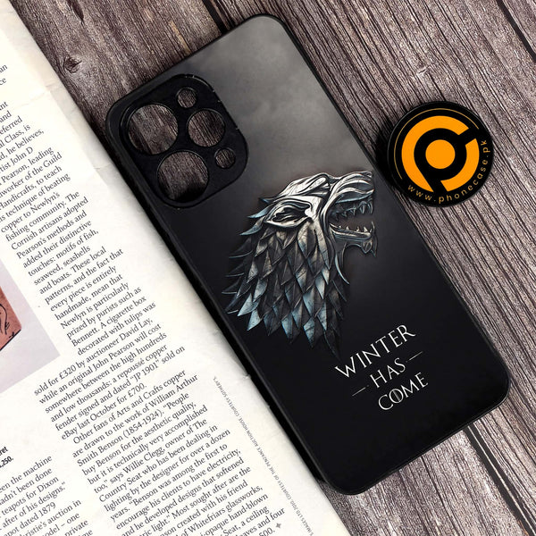 Xiaomi Redmi 12 - Winter Has Come GOT - Premium Printed Glass soft Bumper Shock Proof Case CS-9726 CS-15735