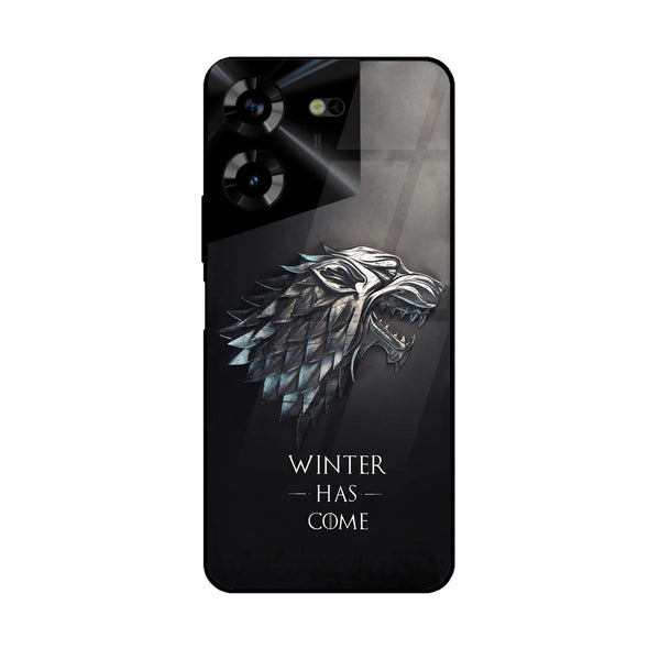Tecno Pova 5 Pro - Winter Has Come GOT -  Premium Printed Metal soft Bumper shock Proof Case