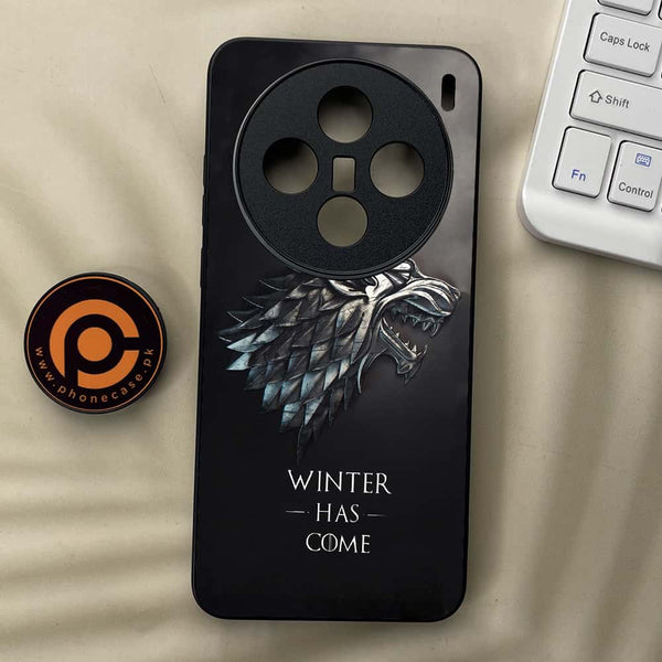 Vivo X200 - Winter Has Come GOT - Premium Metal Printed soft Bumper shock Proof Case