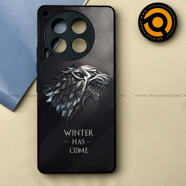 Tecno Camon 30 - Winter Has Come GOT -  Premium Printed Metal soft Bumper shock Proof Case CS-22059