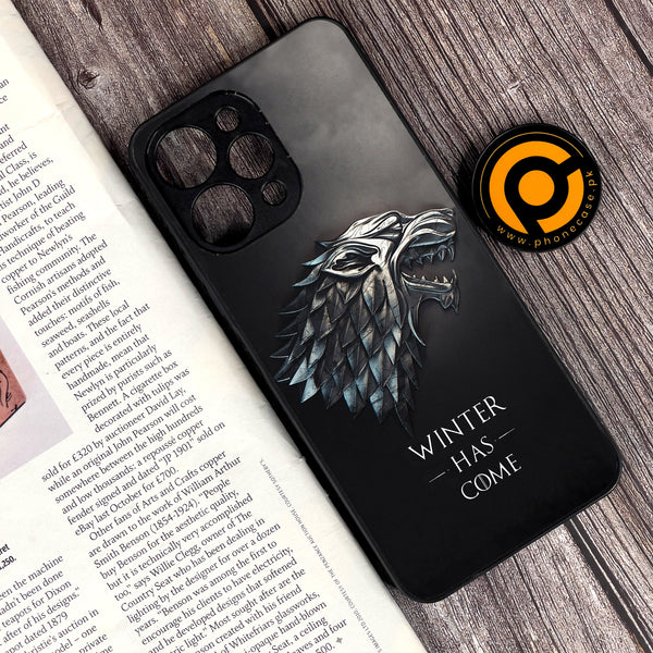 Xiaomi Redmi 12 - Winter Has Come GOT - Premium Printed Glass soft Bumper Shock Proof Case