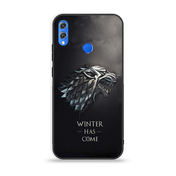 Huawei Honor 8X - Winter Has Come GOT - Premium Printed Glass soft Bumper Shock Proof Case