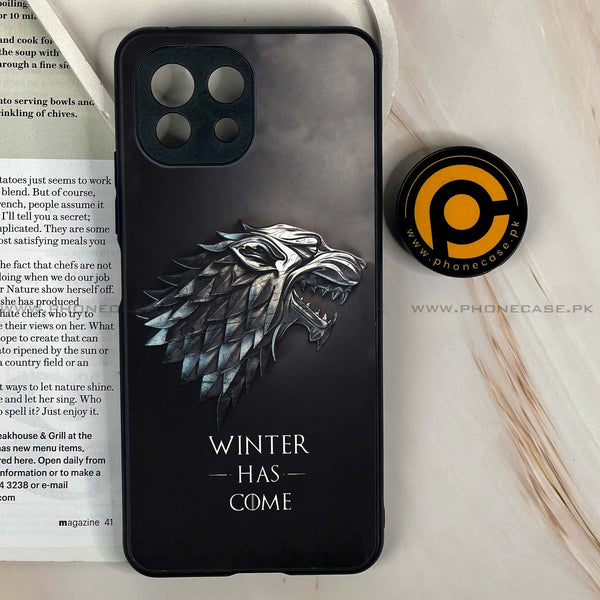 Mi 11 Lite - Winter Has Come GOT - Premium Printed Glass soft Bumper Shock Proof Case