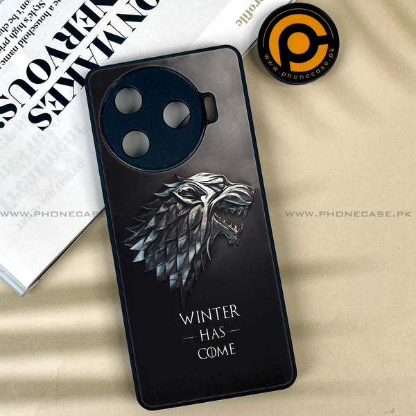 Tecno Camon 30 Pro 5G - Winter Has Come GOT -  Premium Printed Metal soft Bumper shock Proof Case