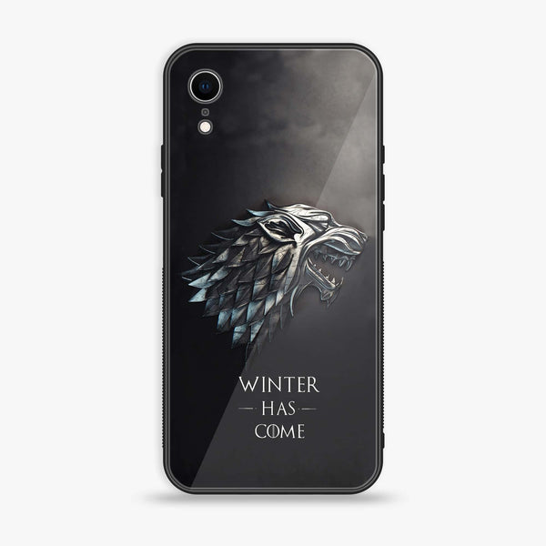 iPhone XR - Winter Has Come GOT - Premium Printed Glass soft Bumper Shock Proof Case