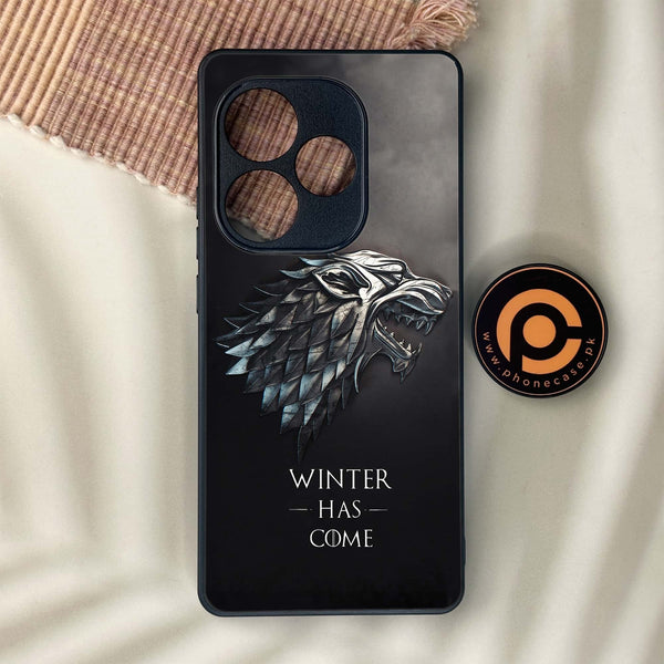 Realme GT 6 - Winter Has Come GOT - Premium Metal Printed soft Bumper shock Proof Case