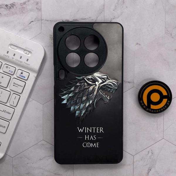 Tecno Camon 30 Premier - Winter Has Come GOT - Premium Metal Printed soft Bumper shock Proof Case