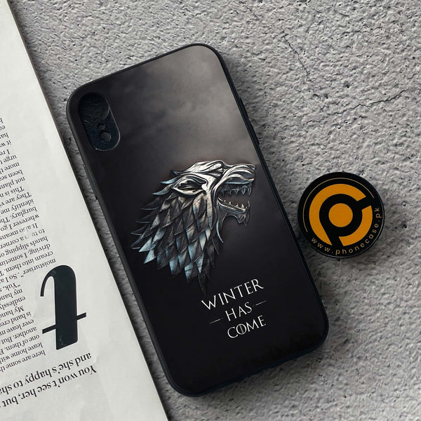 iPhone XR - Winter Has Come GOT - Premium Metal Printed soft Bumper shock Proof Case