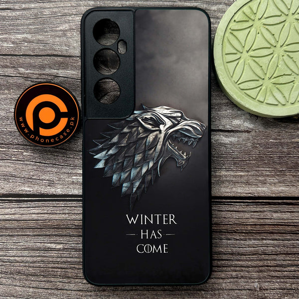 Realme C65  - Winter Has Come GOT - Premium Metal Printed soft Bumper shock Proof Case