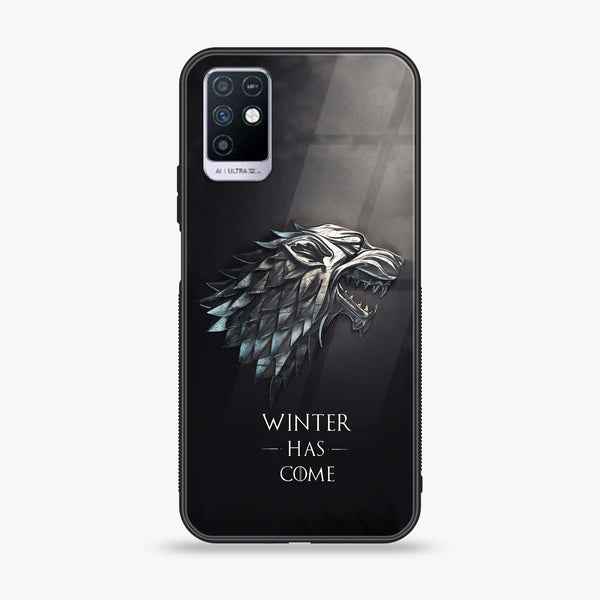Infinix Note 10 - Winter Has Come GOT - Premium Printed Glass soft Bumper Shock Proof Case CS-13198