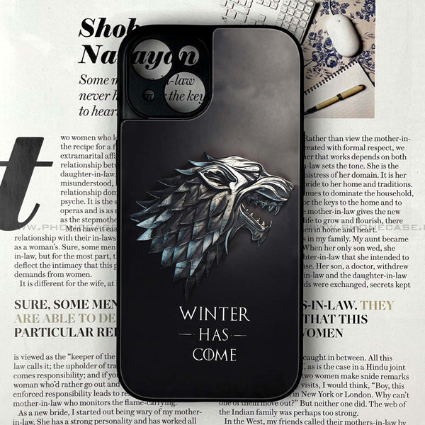 iPhone 13 Mini - Winter Has Come GOT - Premium Metal Printed soft Bumper shock Proof Case