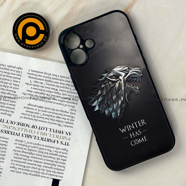 iPhone 16 Plus -  Winter Has Come GOT - Premium Printed Glass soft Bumper shock Proof Case