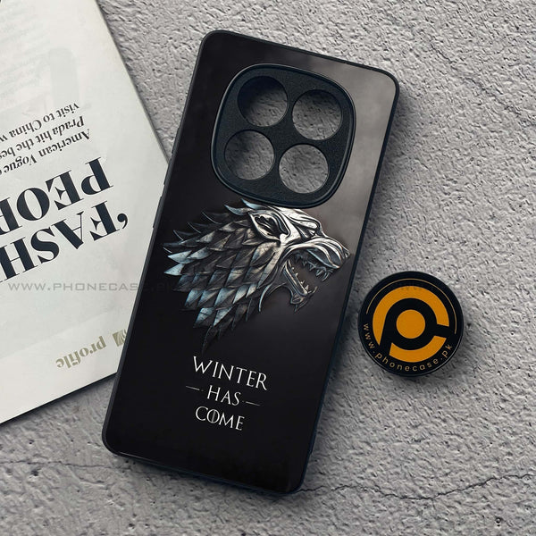 Redmi Note 14 Pro - Winter Has Come GOT - Premium Printed Glass soft Bumper Shock Proof Case
