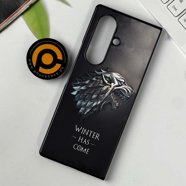 Samsung Galaxy Z Fold 7 - Winter Has Come GOT -  Premium Metal Printed soft Bumper shock Proof Case