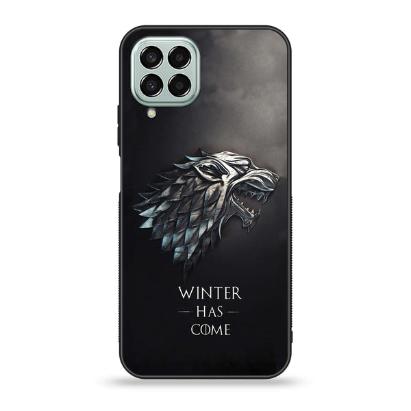 Samsung Galaxy M33 - Winter Has Come GOT - Premium Printed Glass soft Bumper Shock Proof Case
