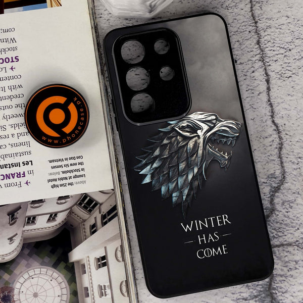 Vivo Y29 4G - Winter Has Come GOT - Premium Metal Printed soft Bumper Shock Proof Case