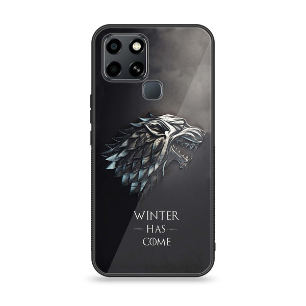 Infinix Smart 6 - Winter Has Come GOT -  Premium Printed Metal soft Bumper shock Proof Case