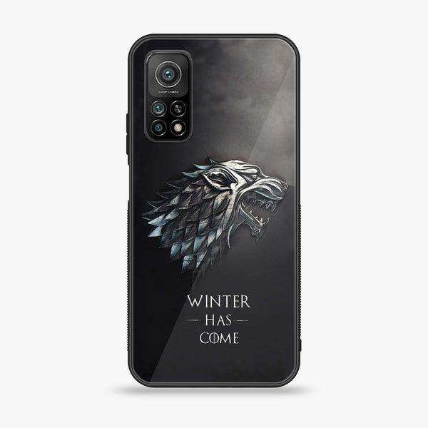 Xiaomi Mi 10T - Winter Has Come GOT - Premium Printed Glass soft Bumper Shock Proof Case  CS-38645 CS-41246