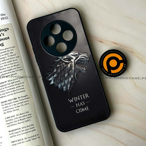 Tecno Spark 30C - Winter Has Come GOT - Premium Printed Glass soft Bumper Shock Proof Case  CS-38416