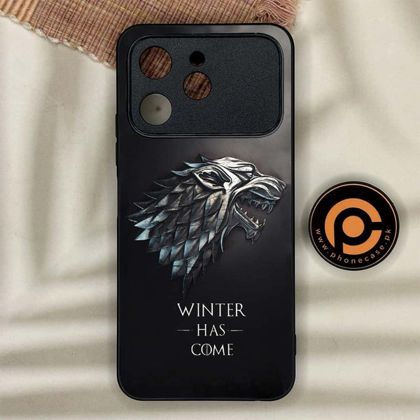 Tecno Spark 40 - Winter Has Come GOT - Premium Metal Printed soft Bumper shock Proof Case CS-42394