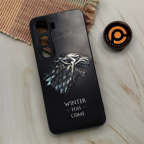 Vivo Y400 - Winter Has Come GOT  - Premium Metal Printed soft Bumper shock Proof Case