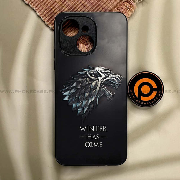 Tecno Spark 40C - Winter Has Come GOT - Premium Metal Printed soft Bumper shock Proof Case