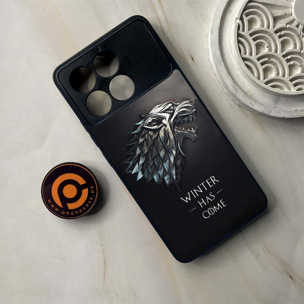 Xiaomi Poco F6 Pro - Winter Has Come GOT - Premium Metal Printed soft Bumper shock Proof Case
