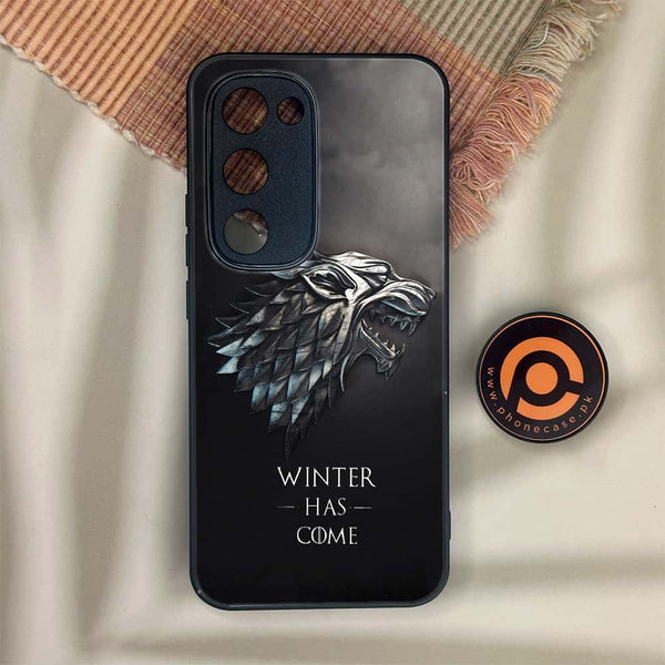 Tecno Spark 40 Pro Plus - Winter Has Come GOT  - Premium Metal Printed soft Bumper shock Proof Case