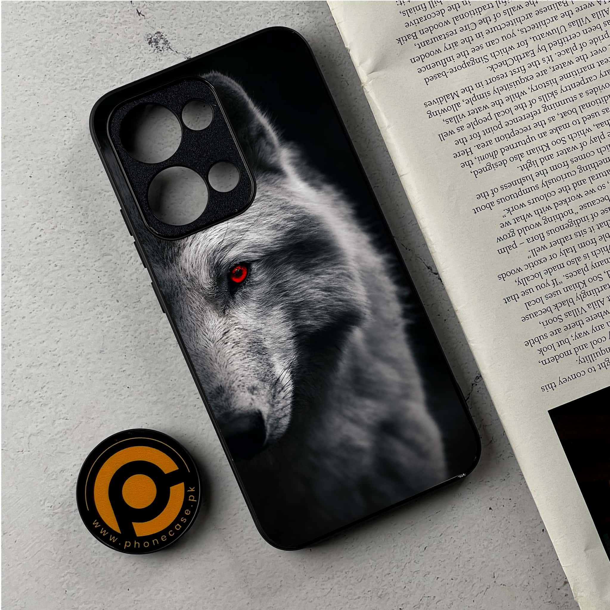 Oppo Reno 13 - Wolf Series - Premium Metal Printed Soft Bumper Shockproof Case