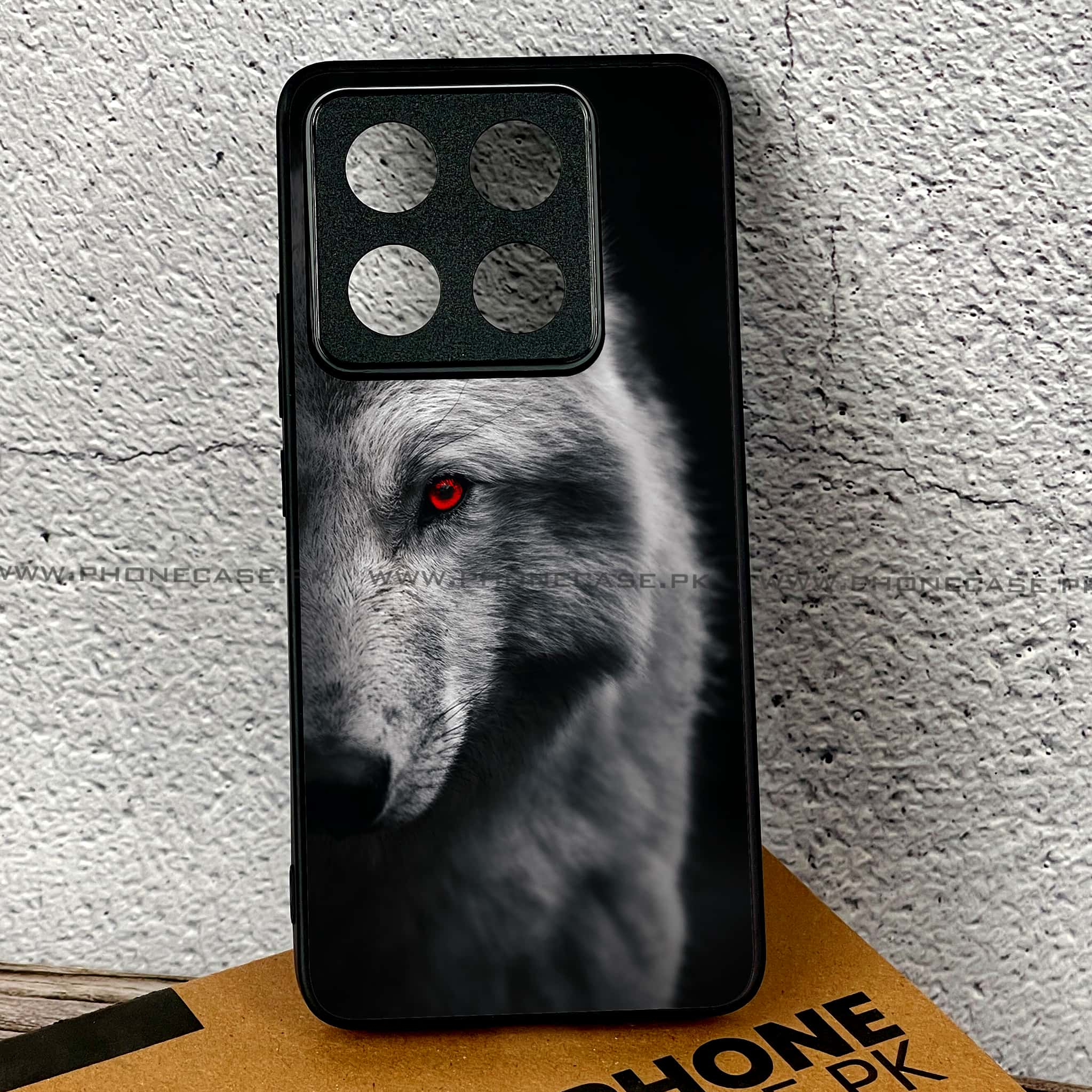 Xiaomi 14T - Wolf Series - Premium Printed Glass soft Bumper shock Proof Case