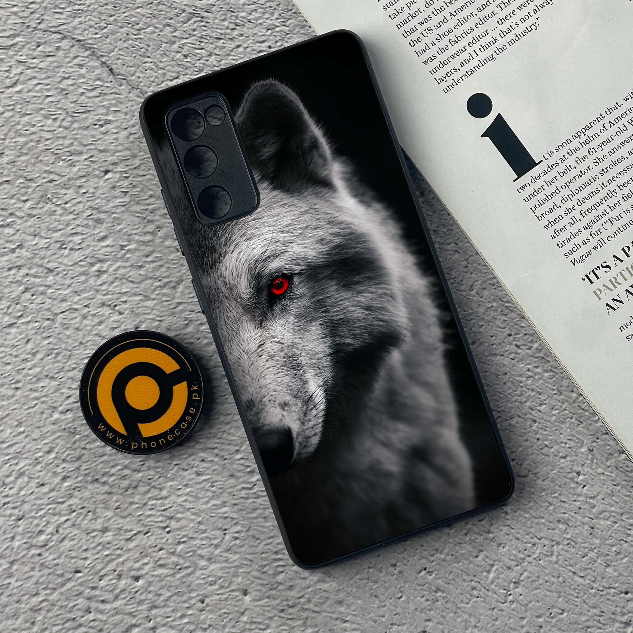 Samsung Galaxy S20 FE Wolf Series Premium Printed Glass soft Bumper shock Proof Case