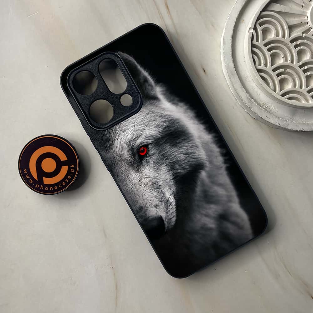 Oppo Reno 14 5G - Wolf Series - Premium Metal Printed soft Bumper shock Proof Case
