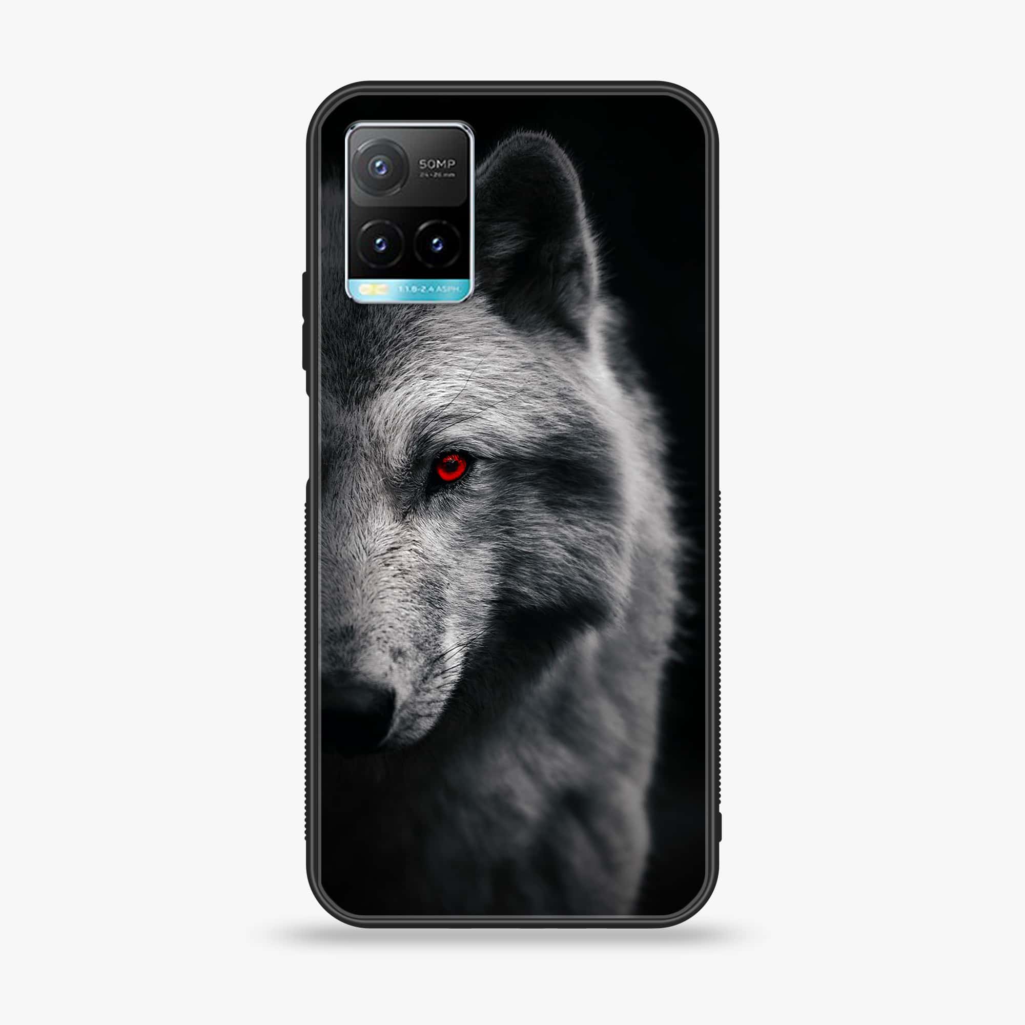 Vivo Y33T - Wolf Series - Premium Printed Glass soft Bumper shock Proof Case