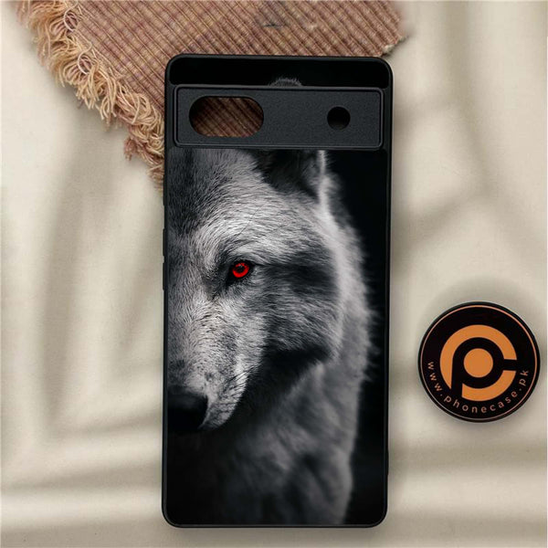 Google Pixel 6A - Wolf Design 10  - Premium Metal Printed soft Bumper Shock Proof Case  CS-37529