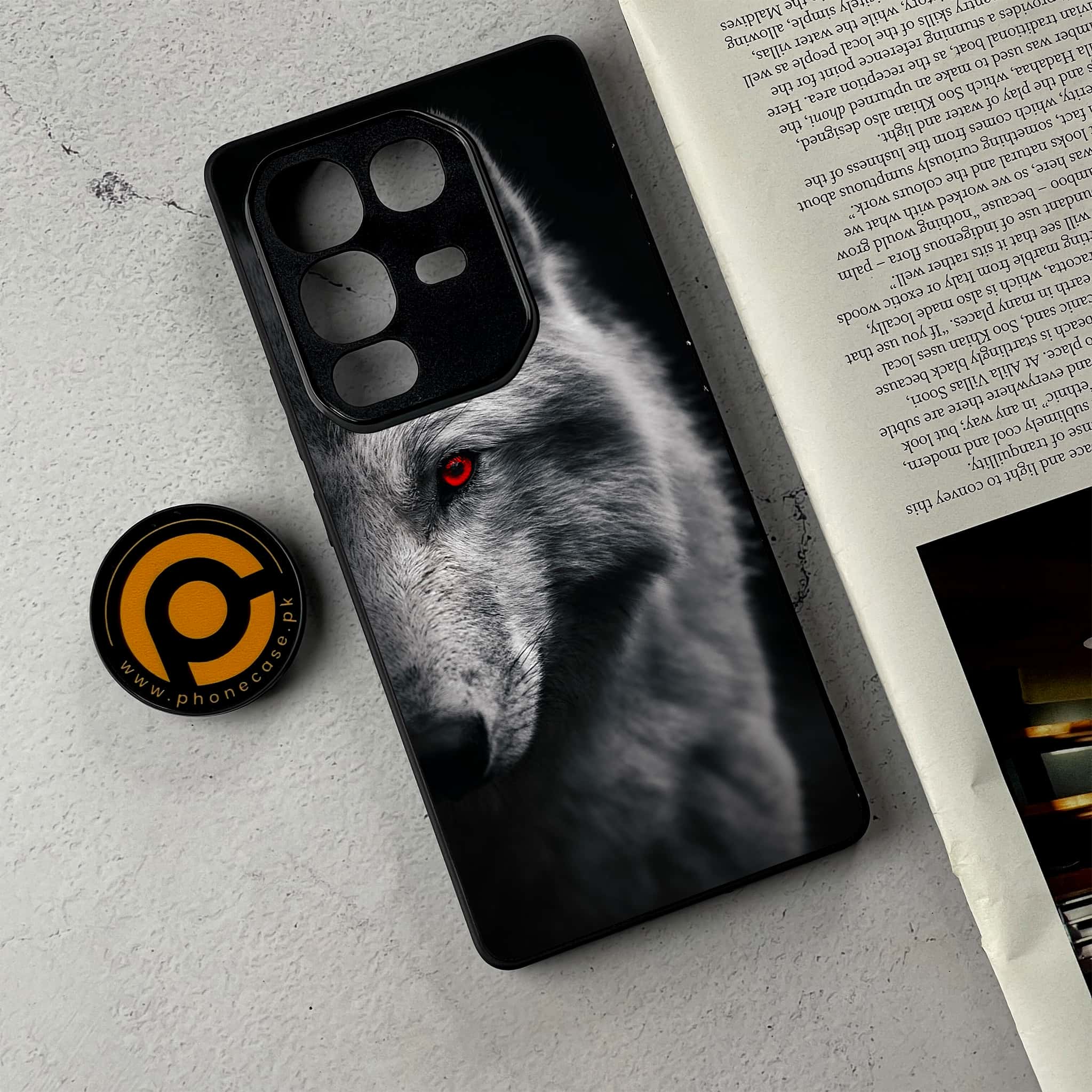 Infinix Note 50 Pro Plus - Wolf Series - Premium Metal Printed Soft Bumper Shockproof Case