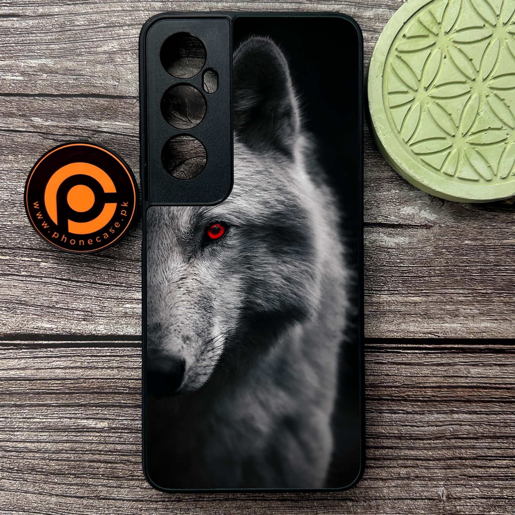 Realme C65  - Wolf Series - Premium Metal Printed soft Bumper shock Proof Case