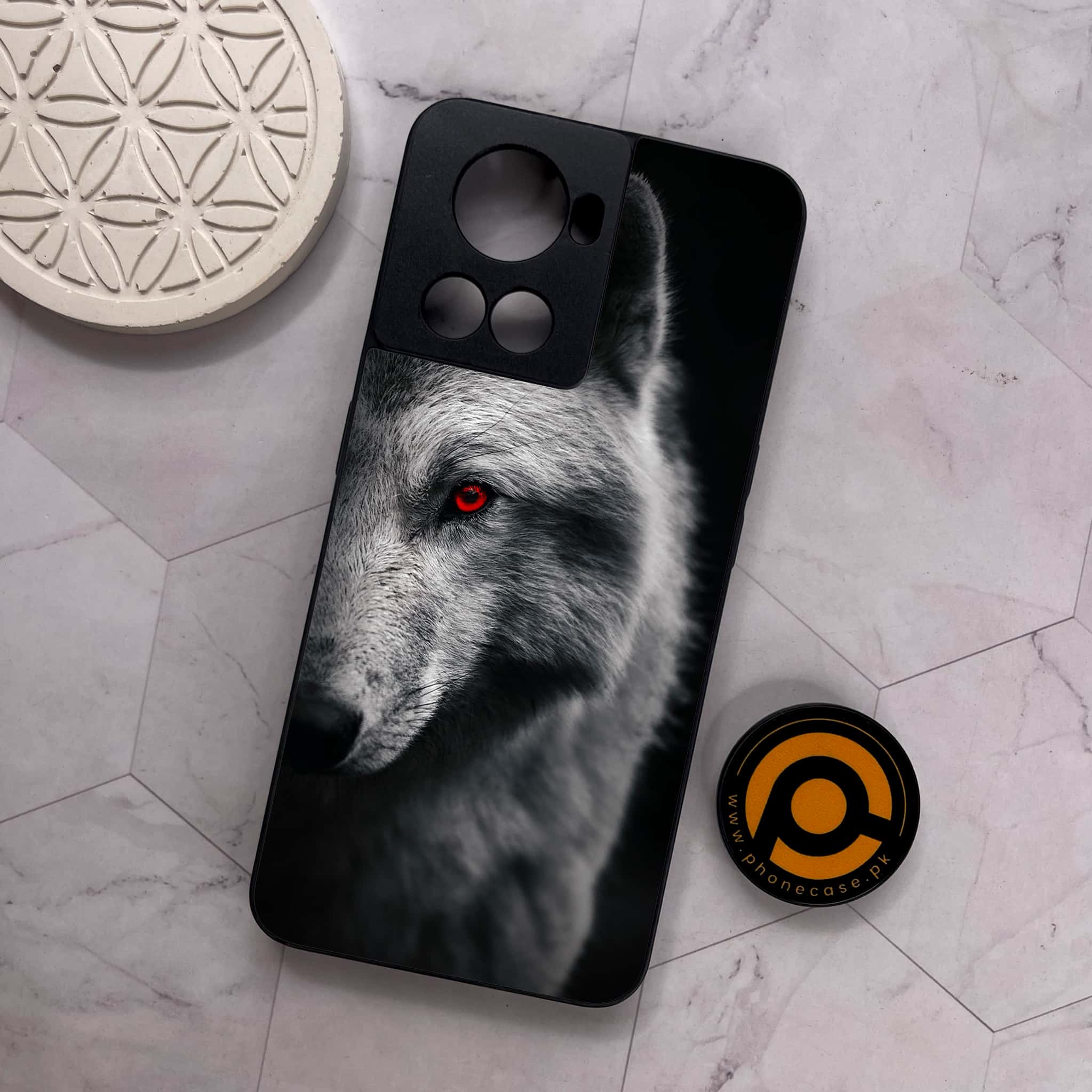 OnePlus 10R -  Wolf Series - Premium Metal Printed soft Bumper shock Proof Case