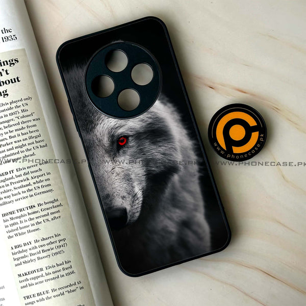 Tecno Spark 30C - Wolf Design 10- Premium Printed Glass soft Bumper shock Proof Case CS-47635