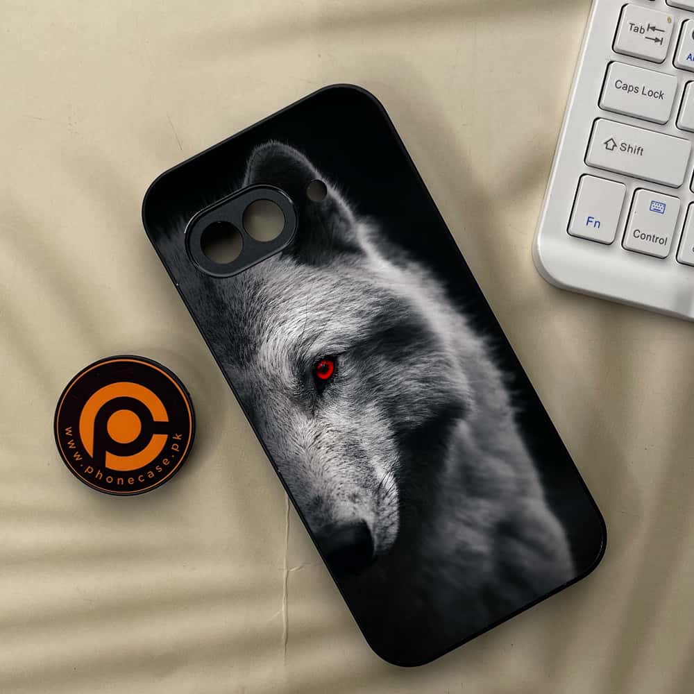 Google Pixel 9a - Wolf Series - Premium Metal Printed soft Bumper Shock Proof Case