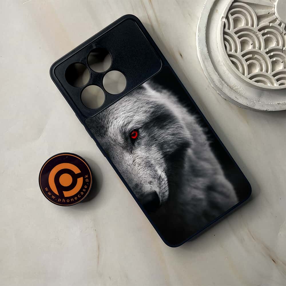 Xiaomi Poco F6 Pro - Wolf Series - Premium Metal Printed soft Bumper shock Proof Case