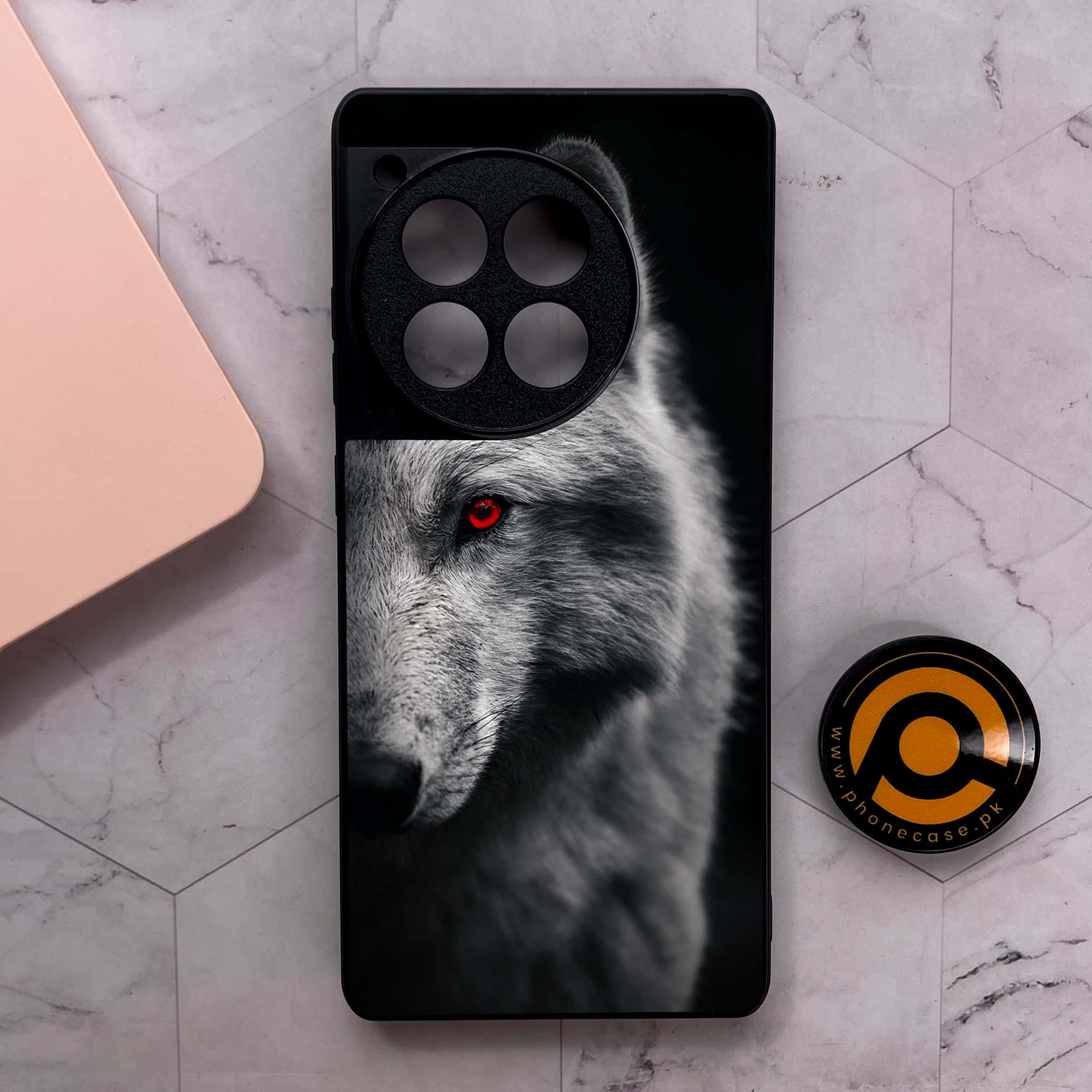 OnePlus 12R - Wolf Series - Premium Metal Printed soft Bumper shock Proof Case