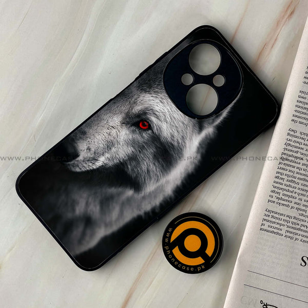 Tecno Spark Go 1 - Wolf Design 10 - Premium Metal Printed soft Bumper shock Proof Case CS-31976