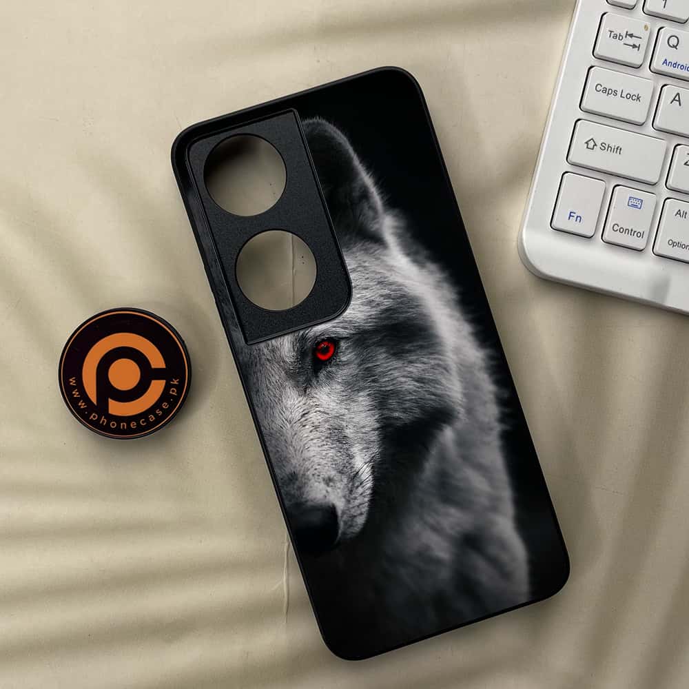 Honor X7b - Wolf Series - Premium Metal  Printed soft Bumper shock Proof Case