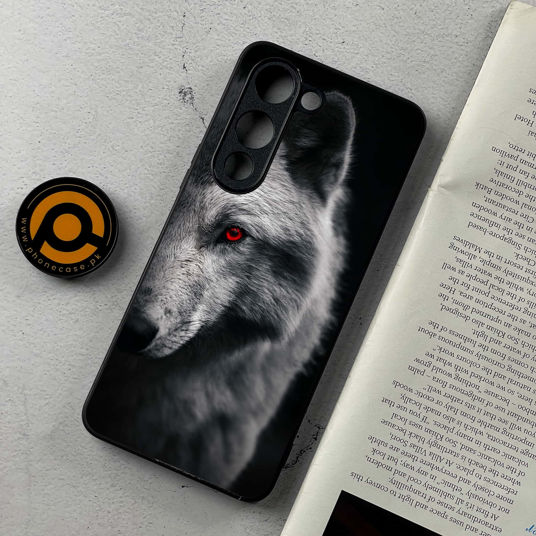 Vivo Y04 - Wolf Series - Premium Metal Printed Soft Bumper Shockproof Case