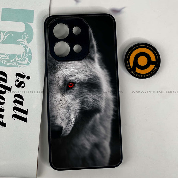 Vivo Y28 - Wolf Design 10 - Premium Printed Glass soft Bumper shock Proof Case CS-17674 CS-21070