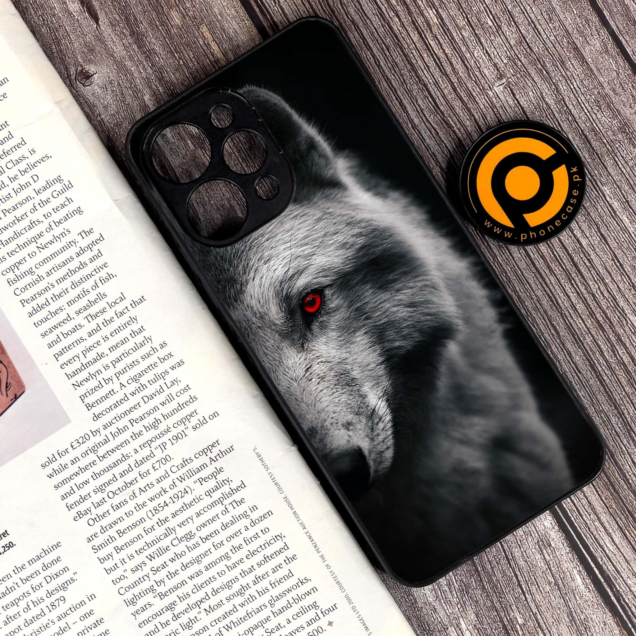 Xiaomi Redmi 12 - Wolf Series - Premium Printed Glass soft Bumper shock Proof Case